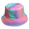 Europejsko-Amerykański Kapelusz Bucket Tie-Dye Chroniący Przed Słońcem: Dwustronny Design Graffiti dla Mężczyzn i Kobiet