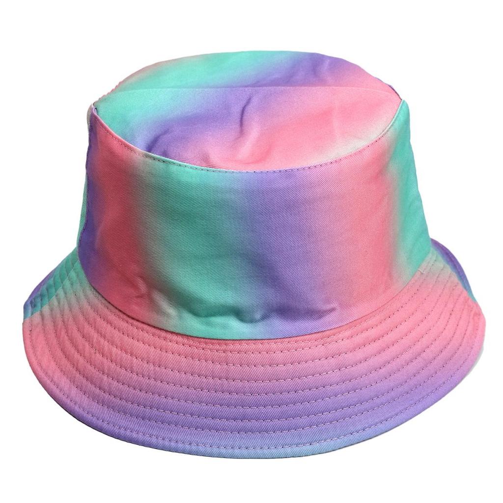 Europejsko-Amerykański Kapelusz Bucket Tie-Dye Chroniący Przed Słońcem: Dwustronny Design Graffiti dla Mężczyzn i Kobiet