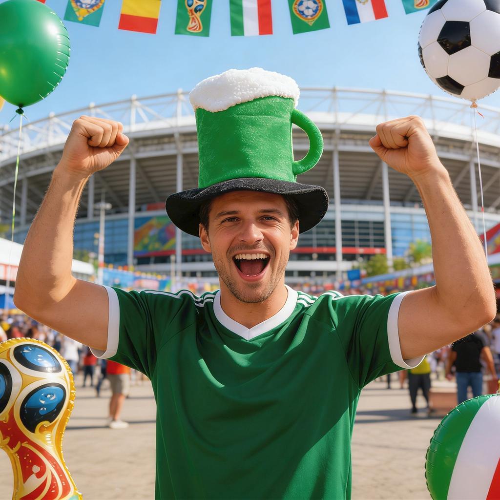 Novelty Mug Shape Hat with Foam Top Plush Material Soft Costume Accessory for Theme Parties Events Festivals
