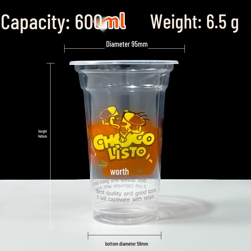 Saikeyou Disposable PP Plastic Beverage Cups