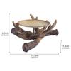 Deer Antler Candle Holder Resin Tabletop Decor Home Ornament for Anniversary Christmas Party Wedding Decoration Gift