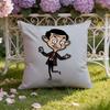Mr. B-Bean Cartoon Cushion Cover Home & Car Dual-Scene Pillow Cover: Reversible For Premium Comfort