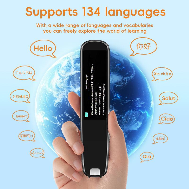 Smart AI Scanning Pen Touch Screen 141 Language Digital Reader Answering Function Multilingual OCR Translator Color Android