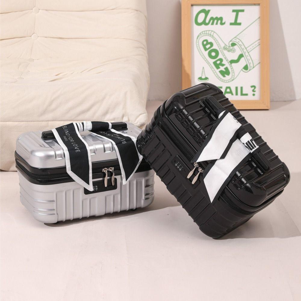 17 Inch Toiletry Storage Bag Portable Makeup Bag Trend Mini Luggage Bag  Women's Handbag