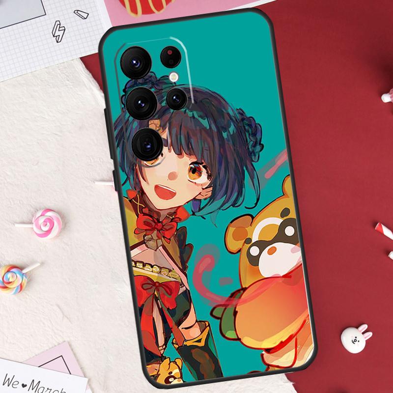 

Guoba Xiangling Genshin Impact Case For Samsung Galaxy S25 FE S23 FE S20 S21 S22 S24 S25 S26 Ultra S10 S25 Plus Cover Shell Galaxy S21