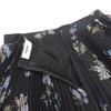 Celine Beautiful Silk Flower Sheer Pleated Skirt for Women, Black, Size 36, 2J369800T.96NB Skirt 36 blackUsed