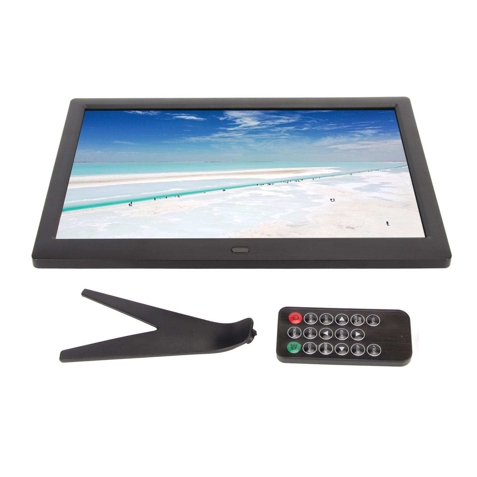 

13,3-дюймовая цифровая фоторамка 1280x800 IPS экран календарь будильник таймер переключатель электронный UK Plug