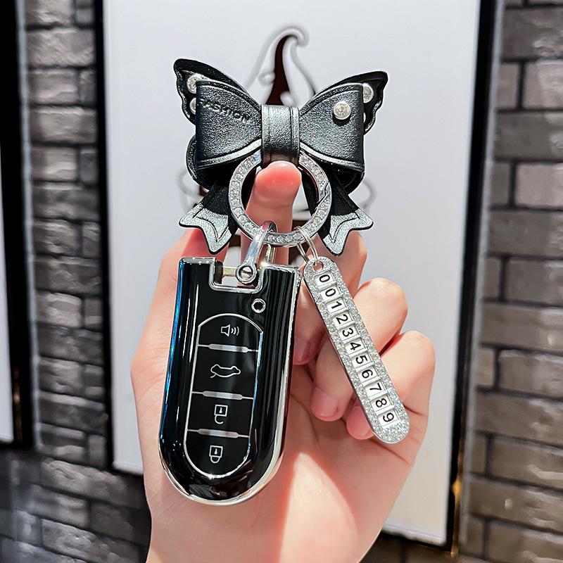 Car Remote Key Case Cover Protect Shell Fob For Toyota Roomy Tank Passo Roomie Daihatsu La600S La610S La150S Canvas Tanto Move