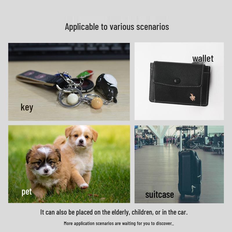 Bluetooth AirTag Tracker: Anti-Lost Device for Phone, Wallet, Pet & More. Smart Alarm Reminder.