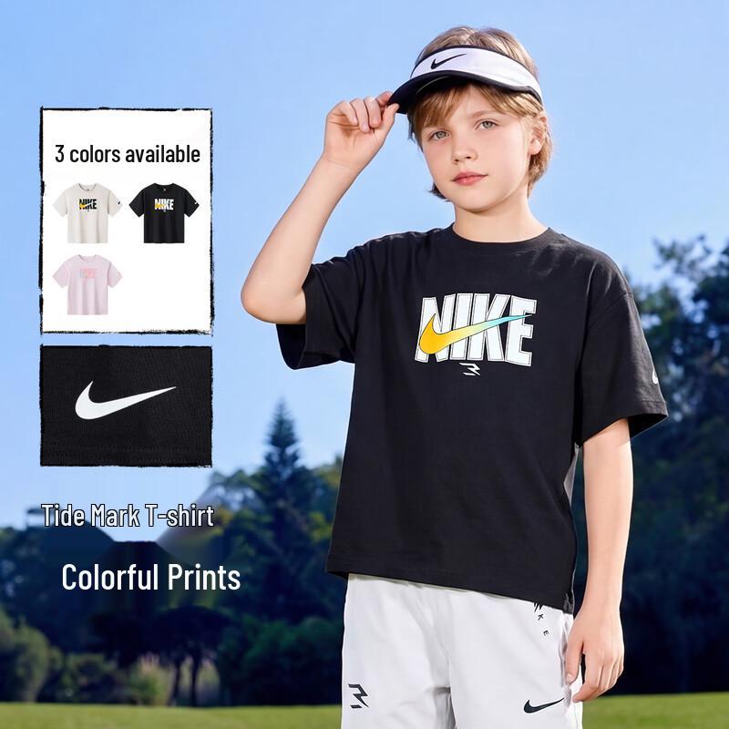 NIKE 3BRAND Boys Short Sleeve T-Shirt S