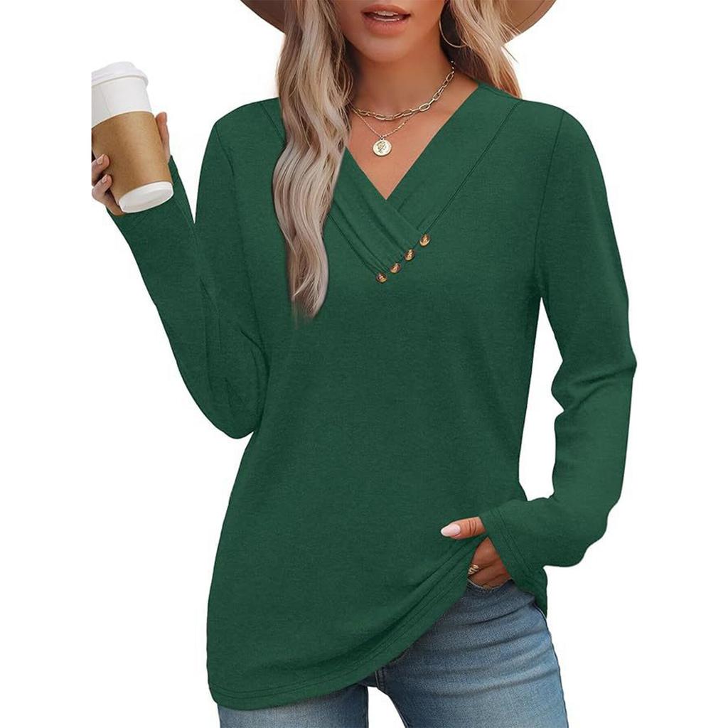 Women's Fashionable Long Sleeve Elegant Commuting And Casual Top