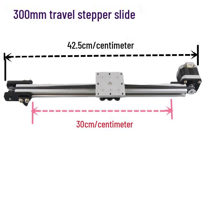 Shangkai 42 Stepper Motor Linear Slide Table, 300mm Travel CN plug (adapter included)