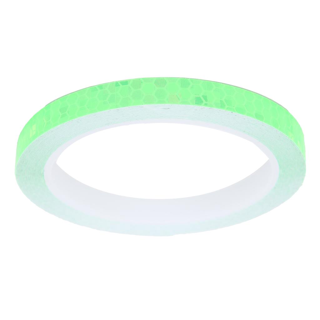 Reflective Stickers Hexagonal Pattern Waterproof Bicycle Luminous Strip Tape for Car Bicycle Motorcycle DIY Decoration