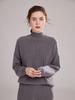 Cozy Cashmere Women's Sweater - Half-High Collar, Thick Knit for Autumn/Winter