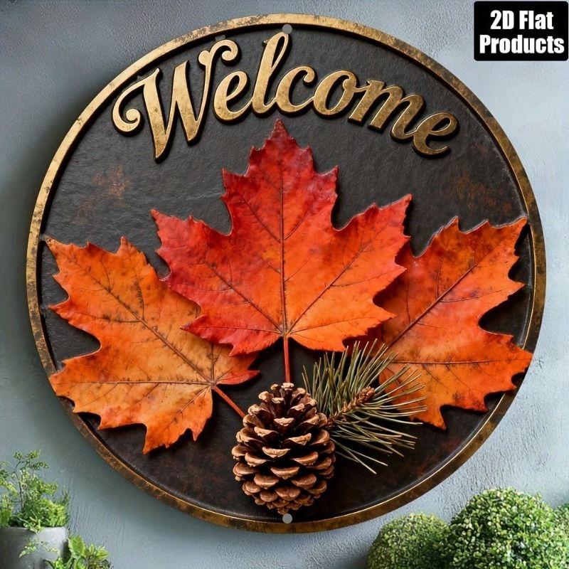 Metal Tin Sign 2D Wall Art Home Decor Flat Hanging Decorative Plaque