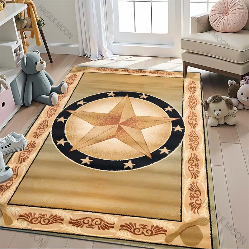 1PC Vintage Pentagram Carpet Suitable for Bedroom, Living Room, Children's Room, Dance Studio, Comfortable & Durable Yoga Mat