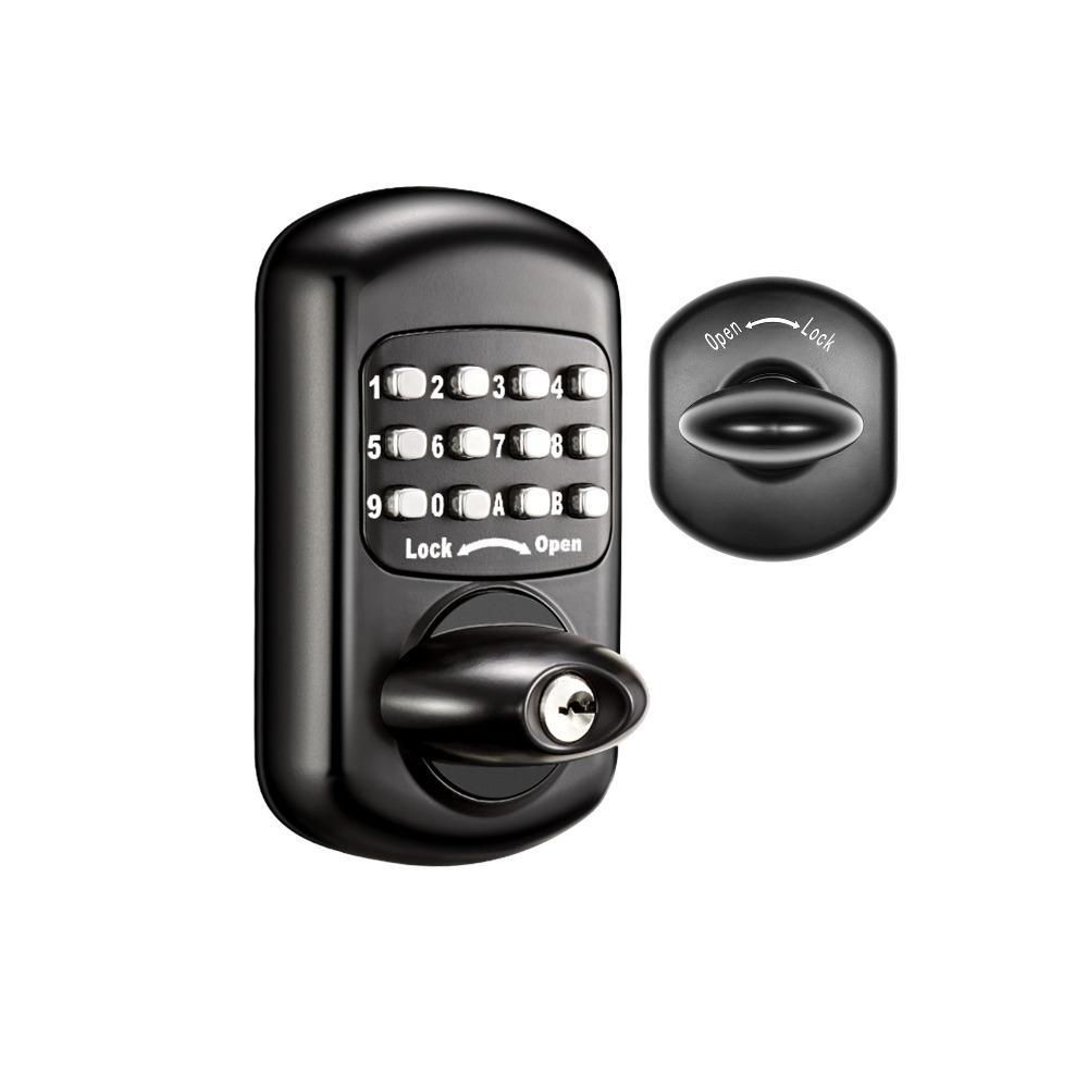 

Гальваническое покрытие Замки Без ключа Комбинационный кодовый замок Двойной Наружный Водонепроницаемый Парольный замок Уличные Ворота чёрный