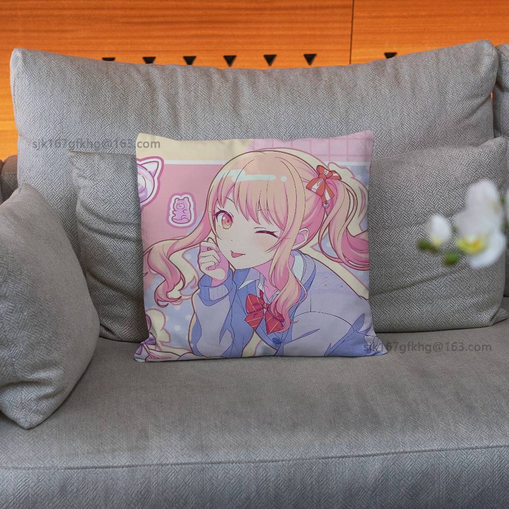 Anime P-PJSK Birthday Cosplay Pillowcase Casual Style Decoration, Suitable for Home Decoration (excluding Pillow Core)