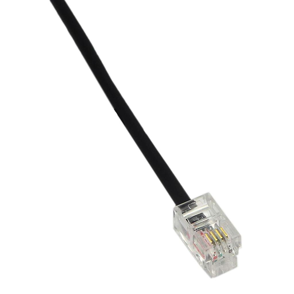 Telephone RJ9 Male to 2 Female 4P4C Connector Adapter Splitter Extension Cable