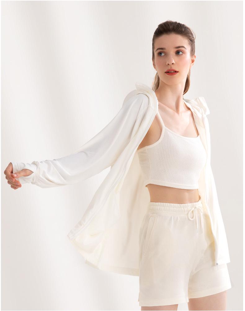 Women s UPF50+ Ice Silk Sun Protection Jacket: Anti-UV, Summer Sunscreen Clothing with Large Brim. L