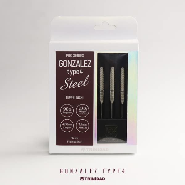 TRiNiDAD PRO Gonzalez4 Trinidad Pro Gonzalez 4 Teppei Nishi Player Model Dart Barrel Steel STEEL