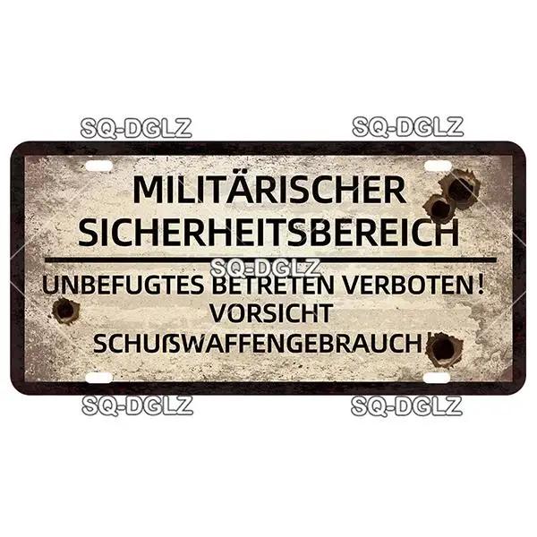 Vintage Berlin City War Metal Tin Sign | Retro Store & Bar Wall Decor Poster | Home Art Plaque