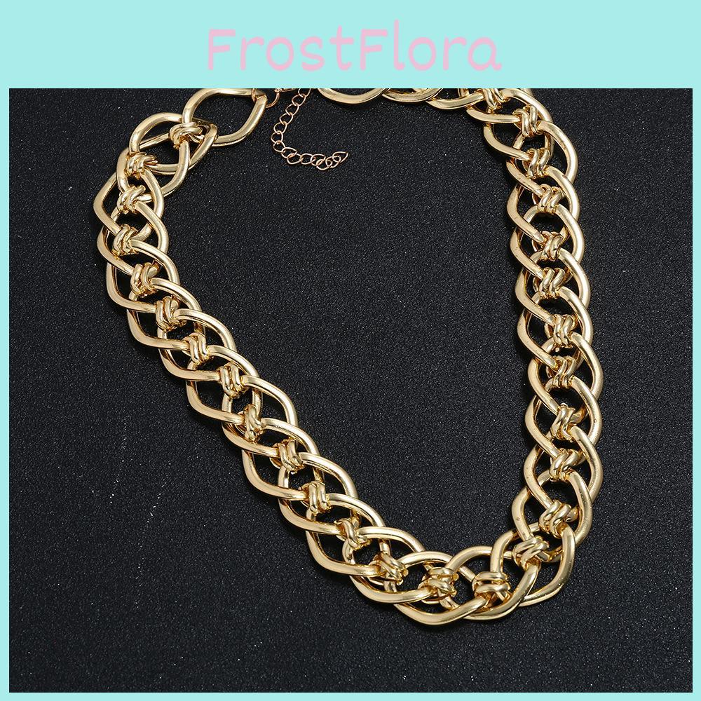 Collar Metal Chain Necklace Geometric Style For Chic Outfits Jewelry Gift