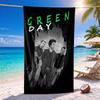 Green Day Quick-drying Soft and Absorbent Beach Towel—perfect for Beach Trips Swimming Outdoor Camping and Travel an Essential Beach Item