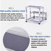 Stainless Steel Single Double-layer Footstool Ladder Household Indoor Two-step Ladder Hospital Small Staircase Step Stool
