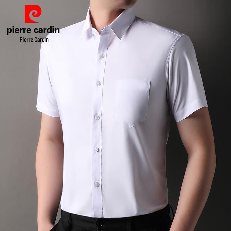 Мужская рубашка с коротким рукавом Pierre Cardin без складок из модала L