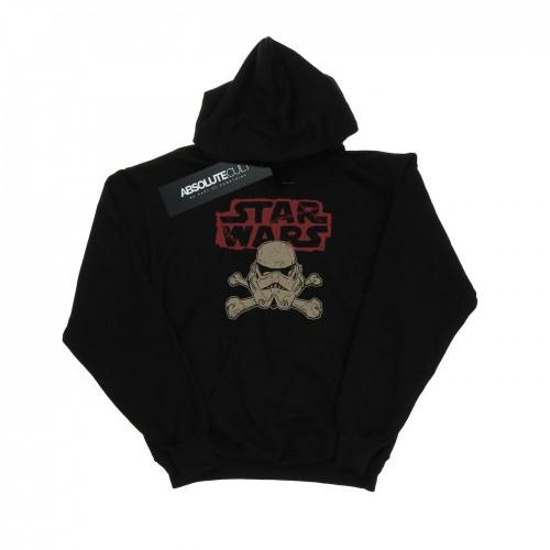 Star Wars Womens/Ladies Stormtrooper Skull Logo Hoodie L nero
