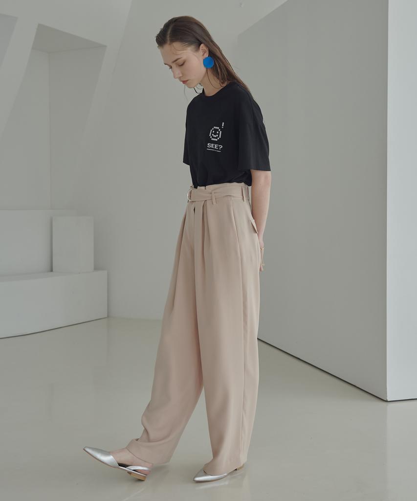 Ossi Bloom Double Tuck Wide Pants