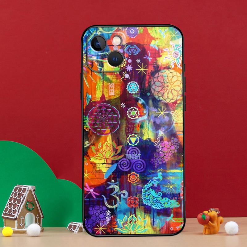 Mandala Chakra Yoga Phone Case For iPhone 16e 11 12 13 14 15 16 Pro Max Mini XS X XR 15 16 Plus Cover Shell