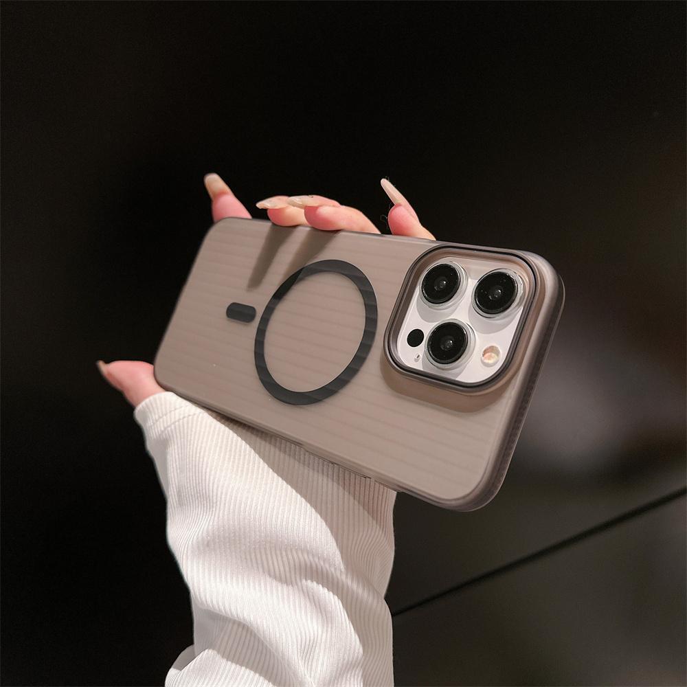Fashion Translucent Magnetic Case For Magsafe Wireless Charging For iPhone 15 14 Plus 13 12 Pro Max Shockproof Bumper Back Cover