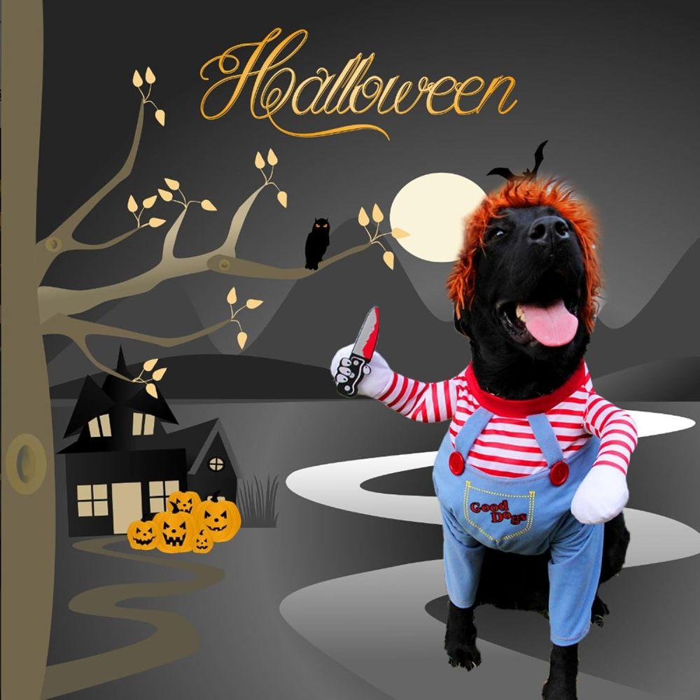 Pet Dog Costume, Cute Dog Cosplay Halloween Christmas Funny Costume Dog Clothes Party Costume For Small Medium And Large Dogs (Small)