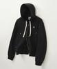 Satur Theo Cotton All Day Hooded Zip-Up Palette Black