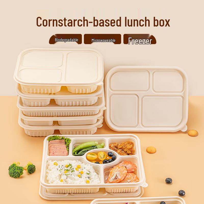 Corn Starch Disposable Square Food Container