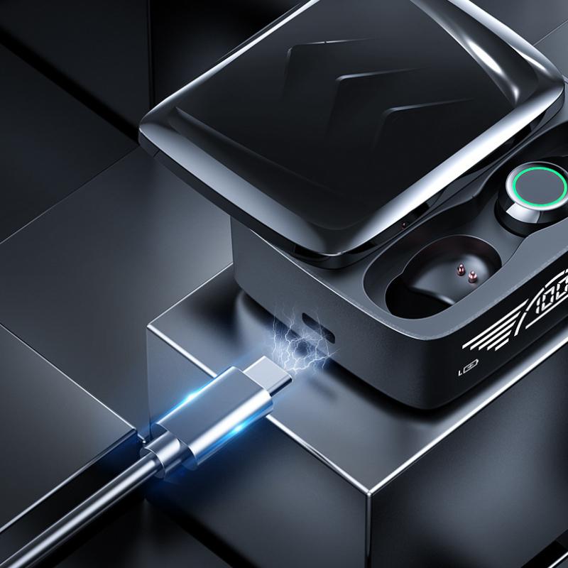 Produs nou Căști fără fir Bluetooth Numărul TWS Afișează glisorul Numărul Smart Touch Afișează Muzica Căști fără fir