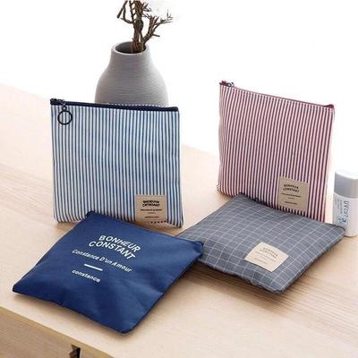 Women Girls Sanitary Napkin Storage Box Napkin Towel Travel Bag Portable Large Capacity Storage Diaper Wallet Cosmetic Zipper