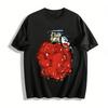 Funny Cherry Grenade Graphic Print T-Shirt Unisex Trendy Casual Loose Crewneck Tee Pure Cotton T-shirt