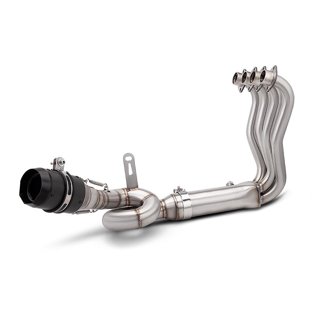 Motorcycle Exhaust Mod Kit: Compatible with Zhang Xue 500RR - Includes Header and AR Tail Section