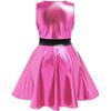 Girls Metallic Party Dress Sleeveless Round Neck A Line Design Contrast Waist Invisible Zipper Halloween Outfit