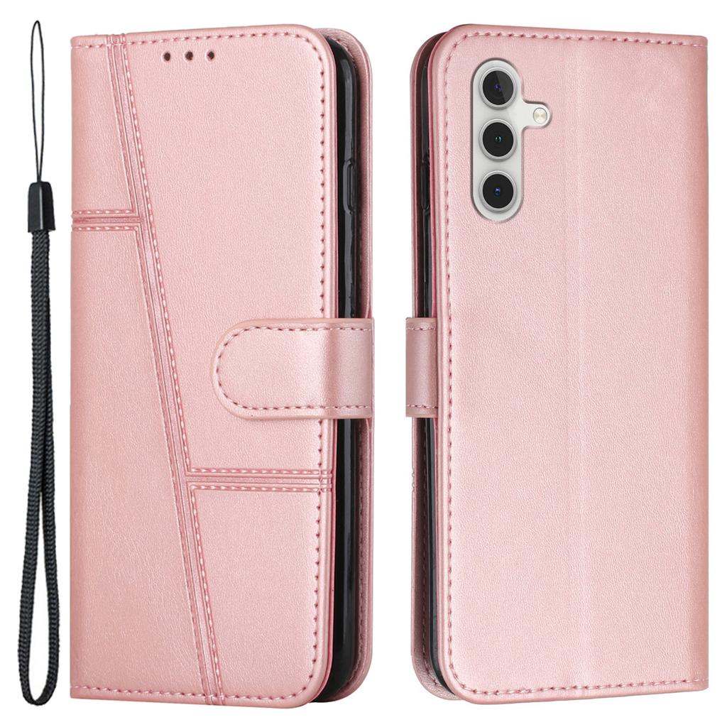 For Samsung Galaxy M15 5G/F15 5G Anti-Scratch PU Leather Phone Case Stand Cell Phone Cover