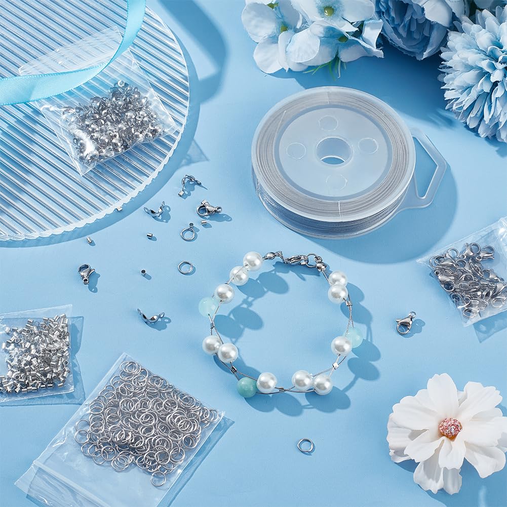 BENECREAT Stainless Steel Beading Jewelry Making Stainless Steel Craft Beading Accessory Wire 40m/Roll Wire, 7-Strand, Kit, Approx. 0.6mm Thick, Wire,