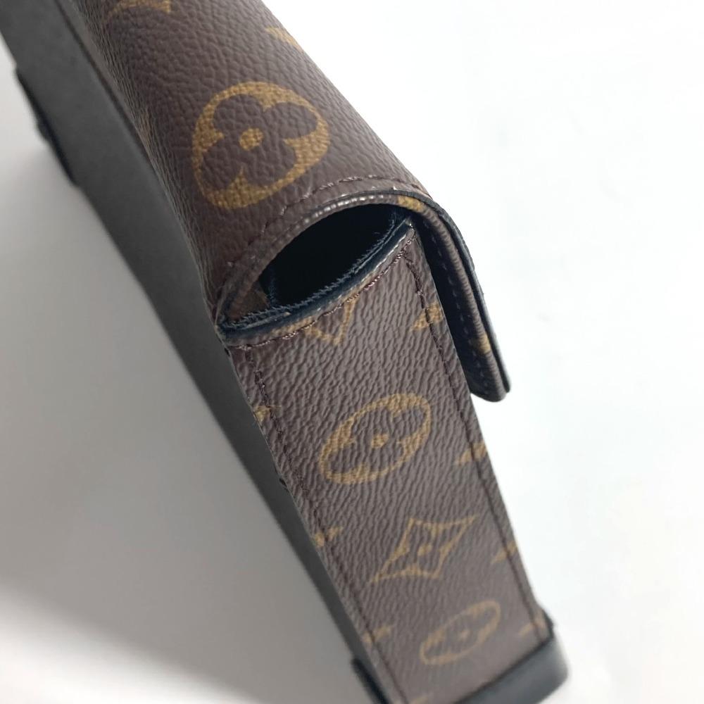 Louis Vuitton M30583 Taiga Monogram Pochette Steamer Bag Pouch Chain Flap Clutch