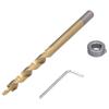 Twist Step Drill Bit Straight Shank Pocket Oblique Hole Positioning Drilling Woodworking Tool
