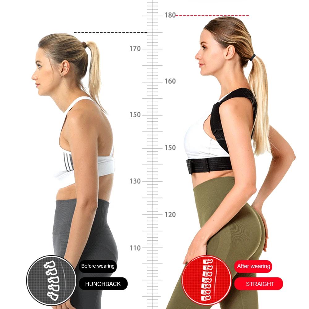 Bracetop Back Brace Neck Shoulder Posture Corrector For Upper Lower Back Pain Relief Muscle Memory Support Straightener