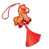 2026 Chinese New Hanging Pendant Zodiac Animal Year Horse Lucky Feng Shui Charm with Tassel/Bell