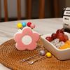 Reusable Dessert Forks Flower Shaped Colorful Fruit Fork Set  Table Ornaments