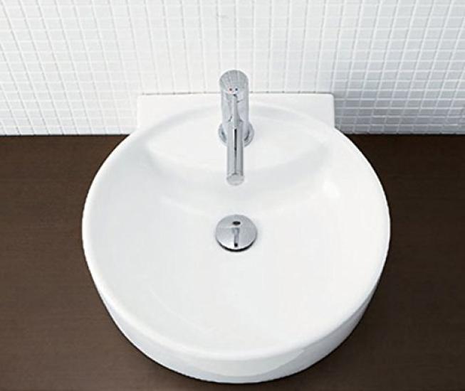 LIXIL INAX Satis Waschbecken Reinweiß (Einzelhahn) YL-A543TBV/BW1